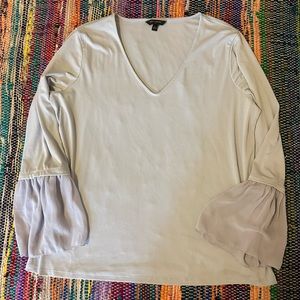 Banana Republic Light Blue Long Sleeve Blouse Size L